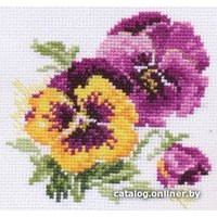 Набор для вышивания Алиса Анютины глазки 0-81