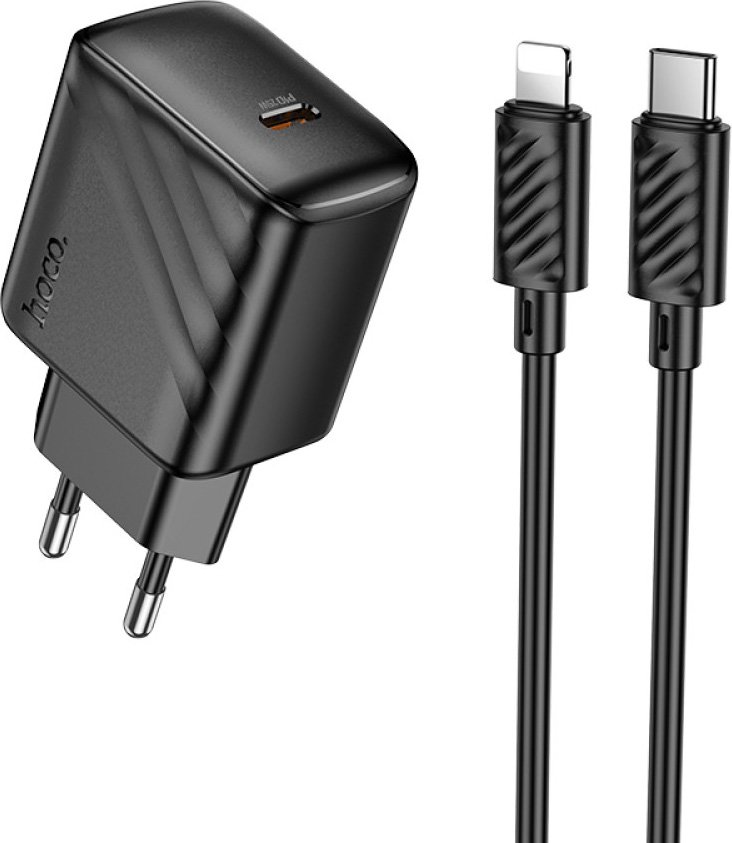 

Сетевое зарядное Hoco CS24A Lightning (черный)