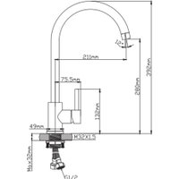 Смеситель Diadonna Д46-0003S