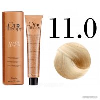 Крем-краска Fanola ORO Therapy Color Keratin 11.0 супер платина очень светлый натуральный 100 мл