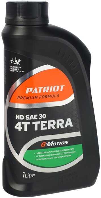 

Моторное масло Patriot G-Motion HD SAE 30 4Т TERRA 1л