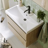  Aqwella Тумба с умывальником Astrid AST0108DD+FST80SLWB01 (дуб давос) в Бресте