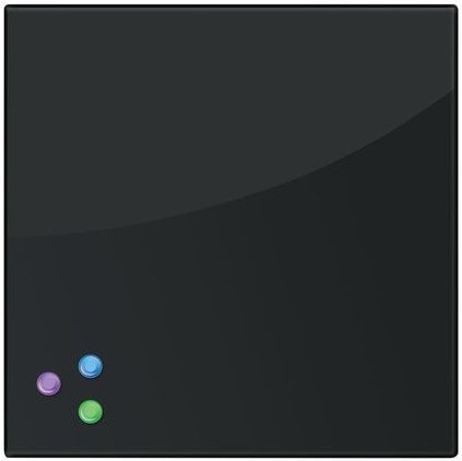 

Магнитно-маркерная доска BRAUBERG стеклянная 45x45 см (черный)