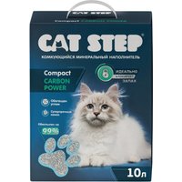 Наполнитель для туалета Cat Step Compact Carbon Power 10л/8.4кг