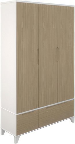 Шкаф распашной Боринское Мебель Соня (белый/дуб)