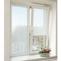 Плиссе Delfa Plain Transparent СПШ-3504 (57x160, белый)