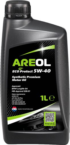 Моторное масло Areol Eco Protect 5W-40 1л
