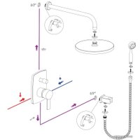 Душевая система  Clever Start Xtreme Set 60694