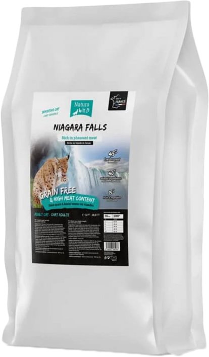 

Сухой корм для кошек Natura Wild Niagara Falls для кошек с чувствительным пищеварением с мясом фазана 12 кг