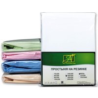 Простыня Альвитек Поплин однотонный на резинке 160x200x25 ПР-ПО-Р-160-БЕЛ (белый)