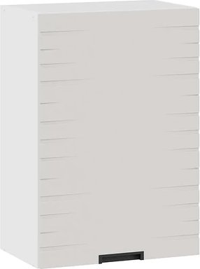 

Шкаф навесной Трия Гренада фреза 1В5 с одной дверью (белый/холст мокко)