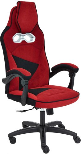 Игровое (геймерское) кресло TetChair Arena (флок, бордовый/черный)