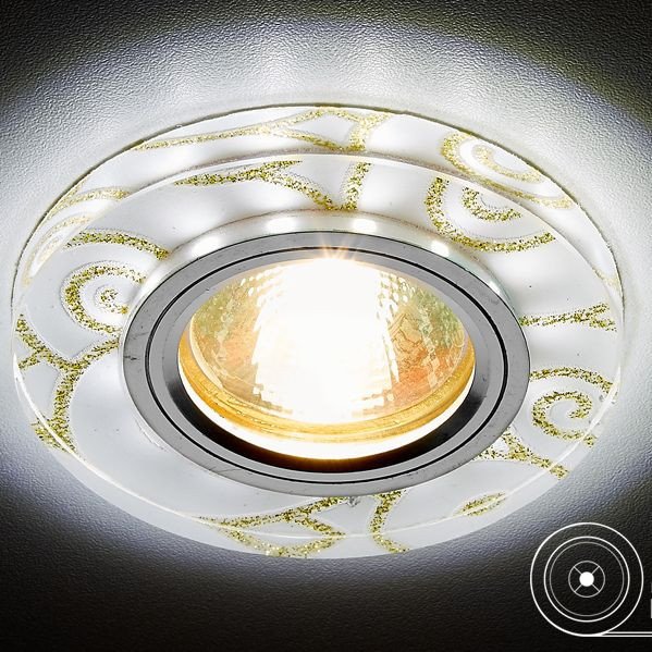 

Точечный светильник Ambrella light S231 S231 WH/G