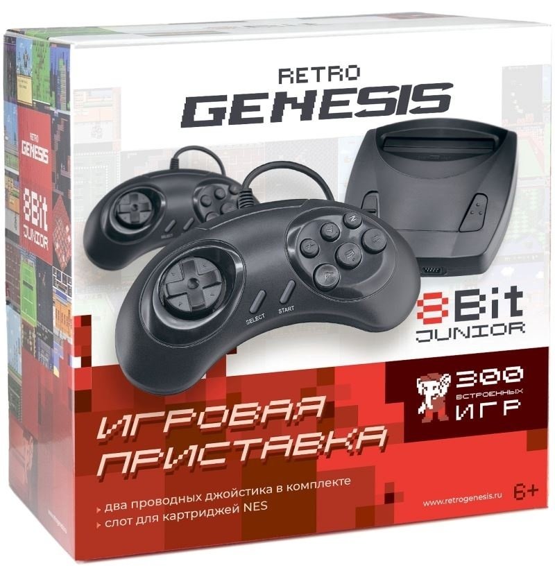

Игровая приставка Retro Genesis 8 Bit Junior (300 игр)