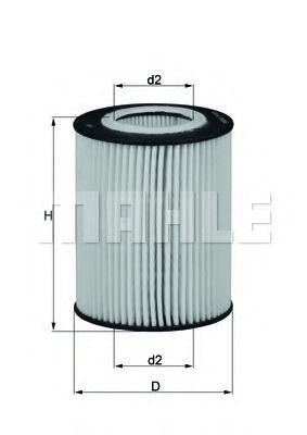 

Масляный фильтр Mahle Knecht OX433D