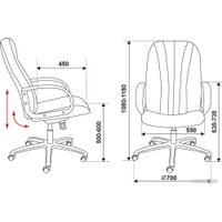 Офисное кресло Бюрократ T-898AXSN (синий 38-415)