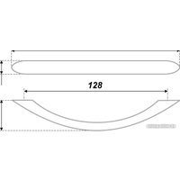 Ручка мебельная Boyard RS808SC.3/128