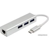 USB-хаб USBTOP USB Type-C - 3xUSB Type-A/RJ-45 556375