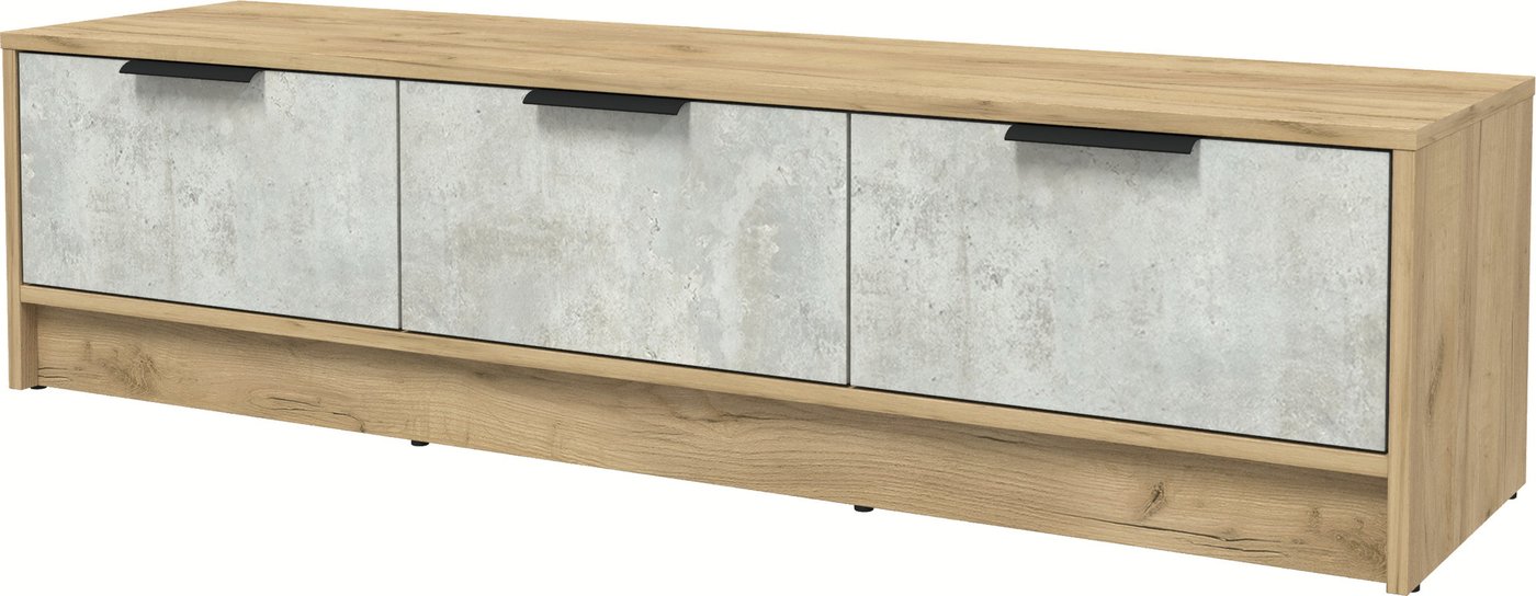 

Тумба Интерлиния ТВ Концепт КТ-ТВ3-35 (бетон лайт/дуб золотой)