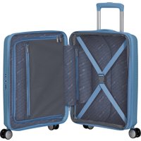 Чемодан-спиннер American Tourister SoundBox Sea Shimmer 55 см