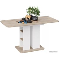 Кухонный стол Трия Мюнхен тип 2 (белый ясень-дуб сонома)