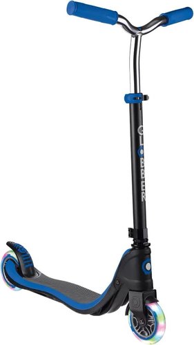 Двухколесный детский самокат Globber Flow 125 Lights (синий)