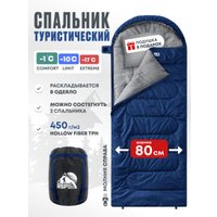 Спальный мешок RSP Outdoors Sleep 450 L RipStop 2024 (синий, 220x75см, молния слева)