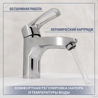 Умывальник Lauter 21855 + Spray 21CK308C + сифон 21635CH + донный клапан 21190CH (хром)