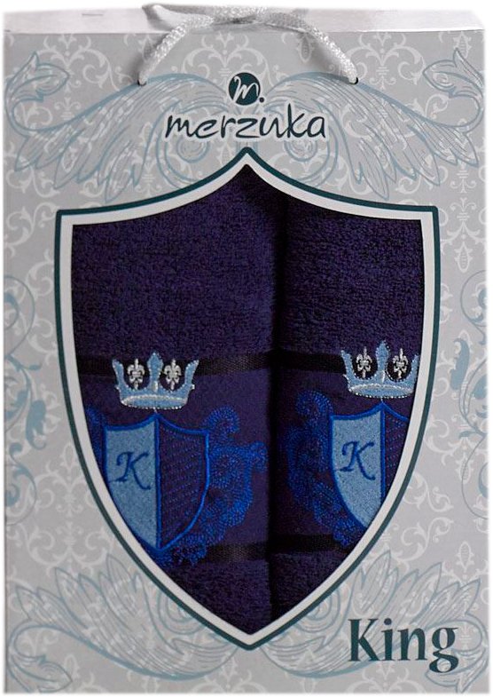 

Набор полотенец Merzuka King 50x90/70x140 10544 (синий)