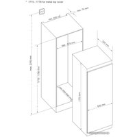 Морозильник Korting KSFI 1833 NF