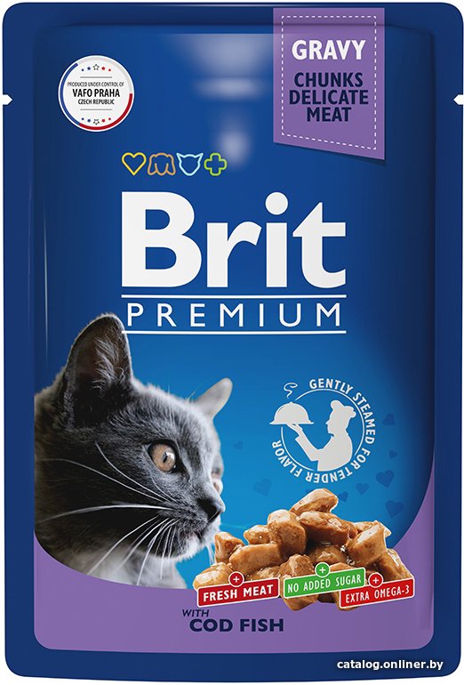 Пресервы Brit Premium треска в соусе 85 г