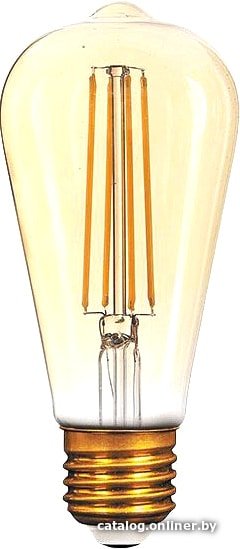 Светодиодная лампочка Gauss LED Filament ST64 E27 8W Golden 2400К 157802008