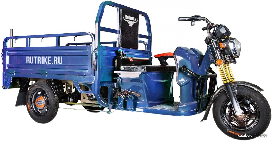 Грузовой электроскутер Rutrike Гибрид 1500 60V1000W (синий)
