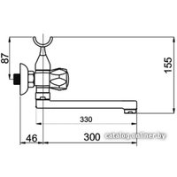 Смеситель Rubineta C-1 Cross (C)(K) (C1CK06)