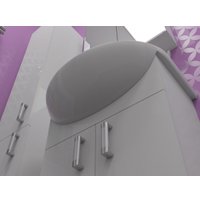  Какса-А Шкаф с зеркалом для ванной Лайт 55 460686