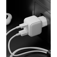 Сетевое зарядное VLP G-Charge USB-С/USB-A (белый)