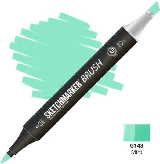 

Маркер художественный Sketchmarker Brush Двусторонний G143 SMB-G143 (мята)