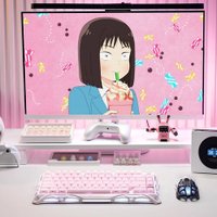 Клавиатура Gravastar Mercury K1 Special Edition Sakura Pink (GravaStar x Kailh Cherry Pink)