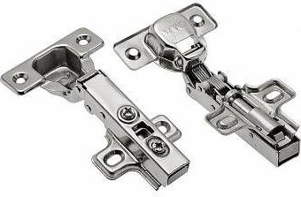 Мебельная петля GTV накладная с доводчиком с ответной планкой H-0 Clipon Эконом