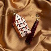 Елочная игрушка Vondels Амстердамский домик 2250999090010 (золотой)