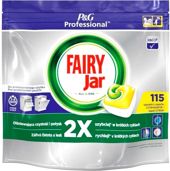 

Таблетки для посудомоечной машины Fairy All in 1 Lemon (115 шт)