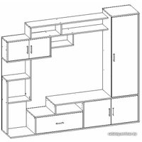 Стенка Памир Пекин (венге-дуб белфорт)