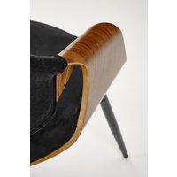 Стул с подлокотниками Halmar K586 (черный/орех)