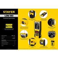 Лазерный дальномер Stayer Professional LDM60 34957