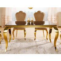 Обеденная группа Signal Prince 150/90 (черный/золотой)