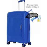 Чемодан-спиннер 4 ROADS 8001-M 65 см (королевский синий)