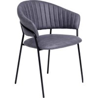 Стул с подлокотниками Алвест AV 433 (графитовая замша Kiprus 13/черный)