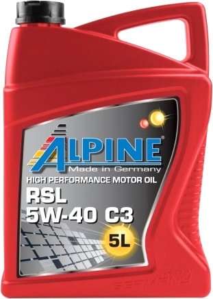 

Моторное масло Alpine RSL 5W-40 C3 5л