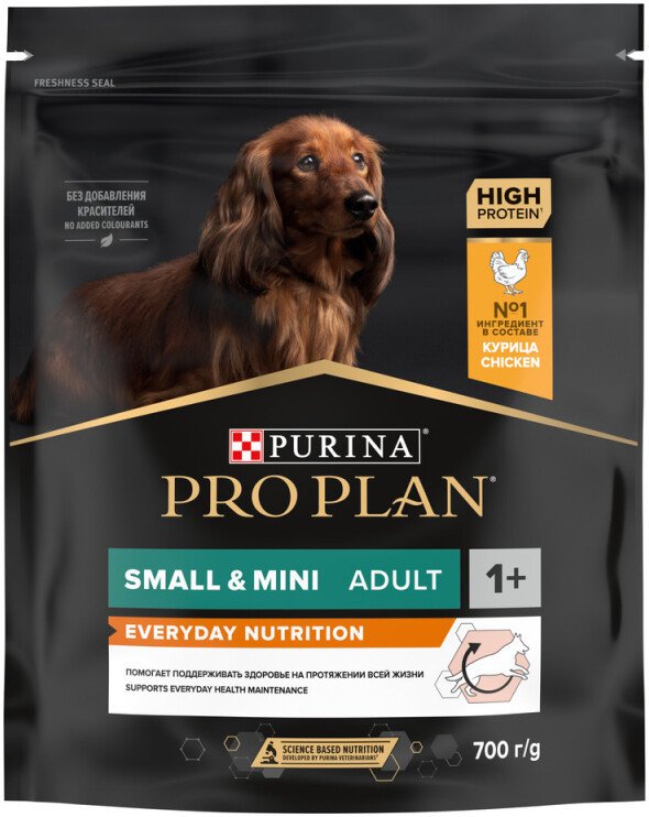 Сухой корм для собак Pro Plan Adult Small & Mini Optibalance с курицей и рисом 700 г