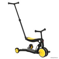 Трехколесный самокат Pituso HD-200B (черный/желтый)